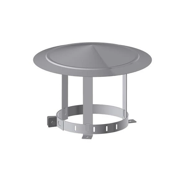 Chapeau Par Pluie Ø140 A 90 - INOX DIXNEUF 3 Chapeau Par Pluie Ø140 A 90 - INOX DIXNEUF