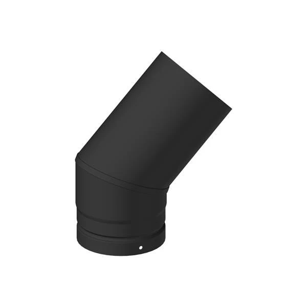 Coude Sans Trappe émaillé 45° Noir Ø130 DIXNEUF 3 Coude Sans Trappe émaillé 45° Noir Ø130 DIXNEUF