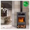 Poêle à Bois Avec Four - JUAN PANADERO NICE Titanium - 8KW -MODERNA Soldes Magasin 14 1