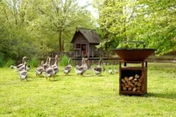 Brasero Plancha Haut CORTEN - Diamètre 1m -MODERNA Soldes Magasin 2 2 8