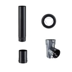 Kit Raccordement Départ Sol Poêle à Granule Ø 80 Mm