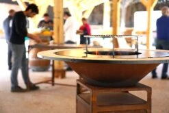 Brasero Plancha Haut CORTEN - Diamètre 85cm -MODERNA Soldes Magasin 5 5