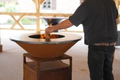 Brasero Plancha Haut CORTEN - Diamètre 85cm -MODERNA Soldes Magasin 8 2