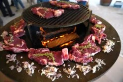 Brasero Plancha Haut NOIR - Diamètre 1m 21 Brasero Plancha Haut NOIR - Diamètre 1m -MODERNA Soldes Magasin 9 1