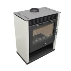 Poêle à Bois - BELLEZA RUBIN Ivoire - 13kW -MODERNA Soldes Magasin b rubin blanc 3