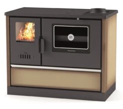 Cuisinière à Bois - BELLEZA Comera Luxe Beige - 7 KW