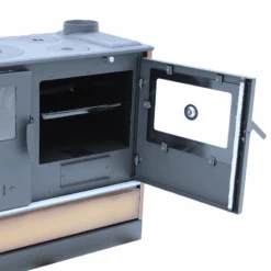 Cuisinière à Bois - BELLEZA Comera Luxe Beige - 7 KW -MODERNA Soldes Magasin belleza comera luxe 4020 4