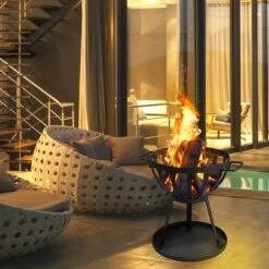 Brasero BELLEZA MADERA Noir