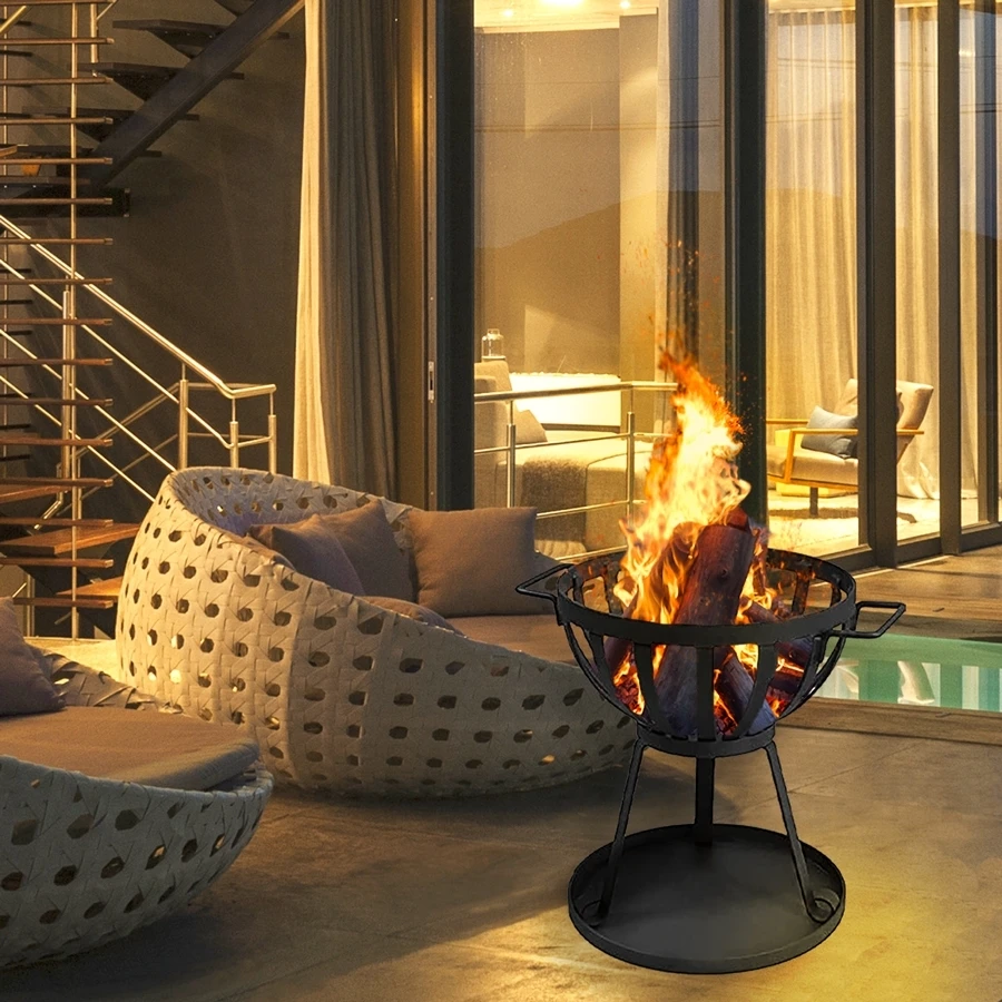 Brasero BELLEZA MADERA Noir 2 Brasero BELLEZA MADERA Noir