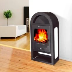 Poêle à Bois - BELLEZA Maestro K Luxe Blanc - 7 KW