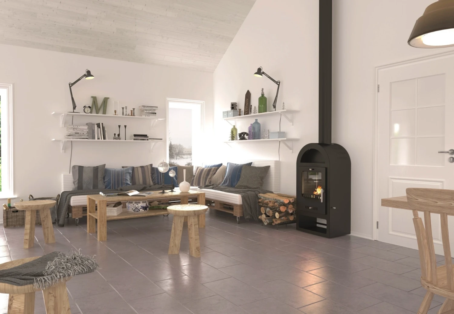 Poêle à Bois - BELLEZA Maestro K Luxe Gris - 7 KW 4 Poêle à Bois - BELLEZA Maestro K Luxe Gris - 7 KW – Image 2