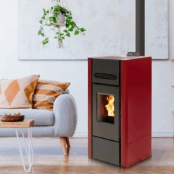 Poêle à Granulés BELLEZA TITAN 15 KW Bordeaux -MODERNA Soldes Magasin belleza titan bordeaux 2