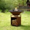 Brasero Plancha Haut CORTEN - Diamètre 1m -MODERNA Soldes Magasin brasero clever haut 1000 corten