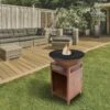 Brasero Plancha Haut CORTEN - Diamètre 60cm -MODERNA Soldes Magasin brasero clever haut 600 corten