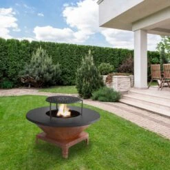 Brasero Plancha Bas CORTEN - Diamètre 85cm