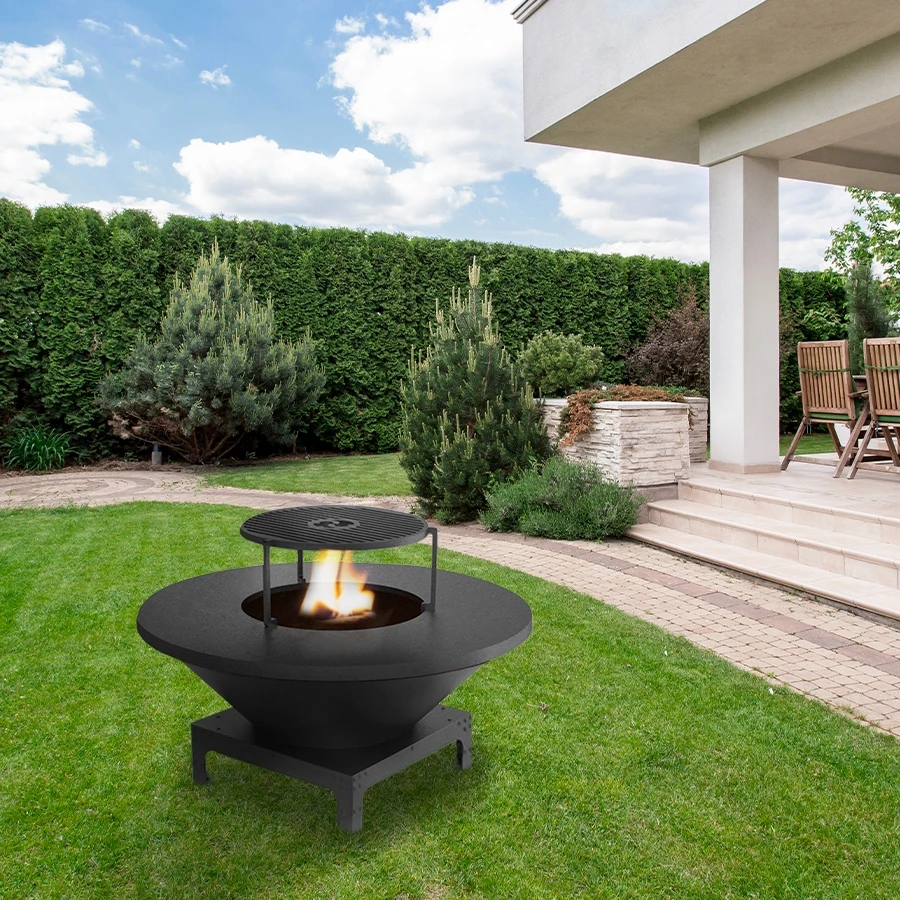 Brasero Plancha Bas NOIR - Diamètre 85cm 3 Brasero Plancha Bas NOIR - Diamètre 85cm