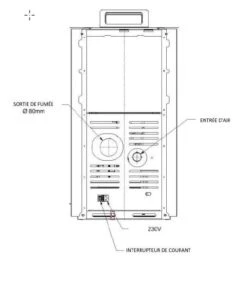 Poêle à Granulés Etanche - EMAFLAM CALI Noir - 8,2 KW 15 Poêle à Granulés Etanche - EMAFLAM CALI Noir - 8,2 KW -MODERNA Soldes Magasin dessin emaflam cali 2