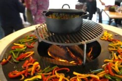 Plateau En Bois Brasero - Diamètre 85cm -MODERNA Soldes Magasin dsc01940 1