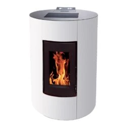 Poêle à Granulés Etanche Canalisable - EMAFLAM NOVA Blanc - 11.4 KW 11 Poêle à Granulés Etanche Canalisable - EMAFLAM NOVA Blanc - 11.4 KW -MODERNA Soldes Magasin emaflam nova blanc 2 1