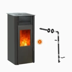 Pack Promo : Poêle à Granulés Etanche Connecté EMAFLAM REVA 9 KW Noir + Kit Ventouse 21 Pack Promo : Poêle à Granulés Etanche Connecté EMAFLAM REVA 9 KW Noir + Kit Ventouse -MODERNA Soldes Magasin emaflam pack reva noir kit ventouse 1