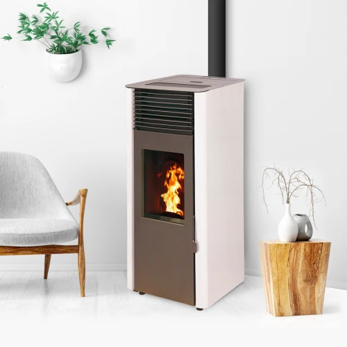 Pack Promo : Poêle à Granulés Etanche Avec WiFi - EMAFLAM REVA Blanc - 8.2 KW 4 Pack Promo : Poêle à Granulés Etanche Avec WiFi - EMAFLAM REVA Blanc - 8.2 KW – Image 2