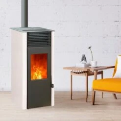 Pack Promo : Poêle à Granulés Etanche Avec WiFi - EMAFLAM REVA Blanc - 8.2 KW 12 Pack Promo : Poêle à Granulés Etanche Avec WiFi - EMAFLAM REVA Blanc - 8.2 KW -MODERNA Soldes Magasin emaflam pack reva wifi blanc 3