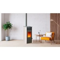 Pack Promo : Poêle à Granulés Etanche Avec WiFi - EMAFLAM REVA Blanc - 8.2 KW 13 Pack Promo : Poêle à Granulés Etanche Avec WiFi - EMAFLAM REVA Blanc - 8.2 KW -MODERNA Soldes Magasin emaflam pack reva wifi blanc 4