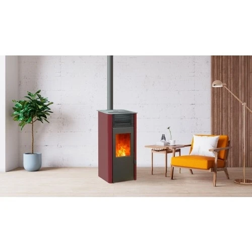 Pack Promo : Poêle à Granulés Etanche Avec WiFi - EMAFLAM REVA Bordeaux - 8.2 KW 6 Pack Promo : Poêle à Granulés Etanche Avec WiFi - EMAFLAM REVA Bordeaux - 8.2 KW – Image 4