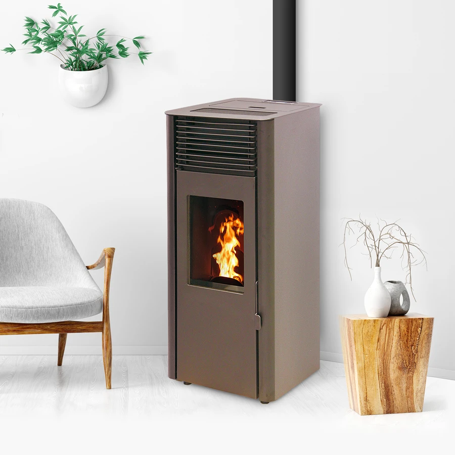 Poêle à Granulés Etanche Connecté EMAFLAM REVA 9 KW Noir 4 Poêle à Granulés Etanche Connecté EMAFLAM REVA 9 KW Noir – Image 2