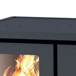 Cuisinière à Bois - BELLEZA Comera Luxe Gris - 7 KW -MODERNA Soldes Magasin focus3