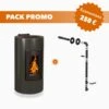 Pack Promo : Poêle à Granulés Etanche Avec Kit Ventouse - EMAFLAM ALBA Nour - 11.4 KW Noir 2 Pack Promo : Poêle à Granulés Etanche Avec Kit Ventouse - EMAFLAM ALBA Nour - 11.4 KW Noir -MODERNA Soldes Magasin fp image kit ventouse alba noir