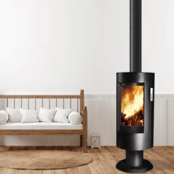 Poêle à Bois étanche SUPRA Chloé Sur Pieds 6 KW