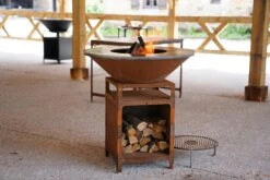 Brasero Plancha Haut CORTEN - Diamètre 1m -MODERNA Soldes Magasin image 10