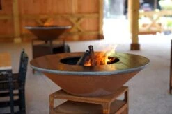 Brasero Plancha Haut CORTEN - Diamètre 1m -MODERNA Soldes Magasin image 11