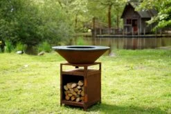 Brasero Plancha Haut CORTEN - Diamètre 60cm -MODERNA Soldes Magasin image 3