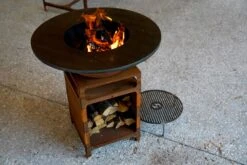 Brasero Plancha Haut CORTEN - Diamètre 85cm -MODERNA Soldes Magasin image 6