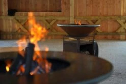 Brasero Plancha Bas CORTEN - Diamètre 1m -MODERNA Soldes Magasin image 9 2