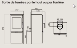 Poêle à Bois étanche SUPRA Jacco Sur Bûcher 5 KW -MODERNA Soldes Magasin jacco sur bucher