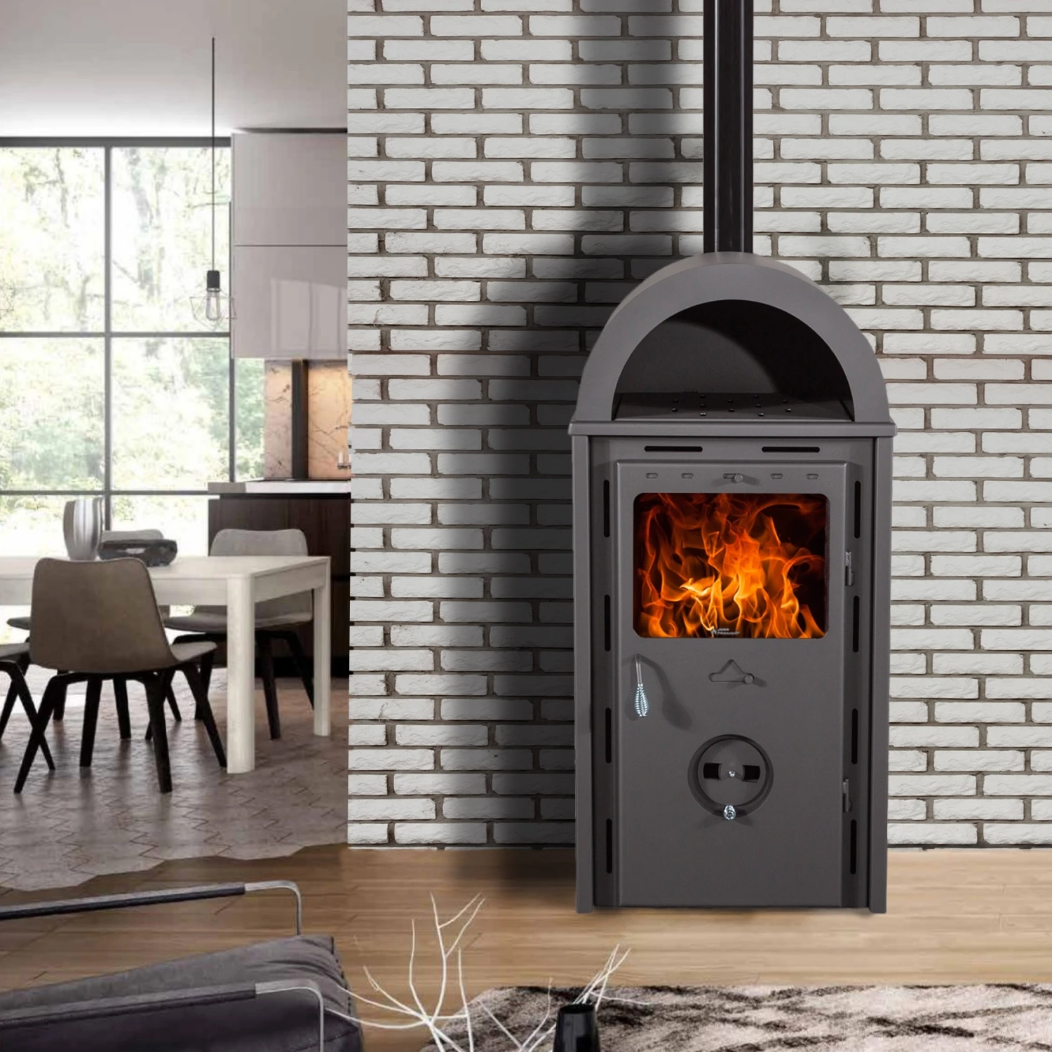 Poêle Mixte JUAN PANADERO ARTICO PLUS 11.5 KW 3 Poêle Mixte JUAN PANADERO ARTICO PLUS 11.5 KW