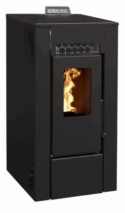 Poêle à Granulés Etanche - EMAFLAM DALA Noir - 7,92 KW -MODERNA Soldes Magasin lina profil droit