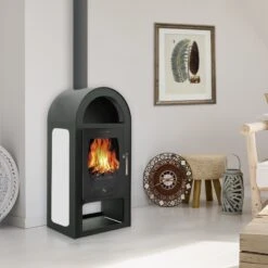 Poêle à Bois - BELLEZA Maestro K Luxe Blanc - 7 KW -MODERNA Soldes Magasin mis belleza maestro k