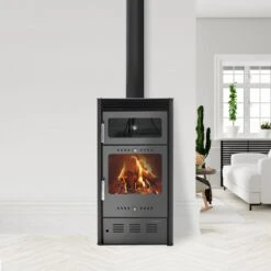Poêle à Bois Avec Four - MODERNA Horno Luxe Gris - 10 KW