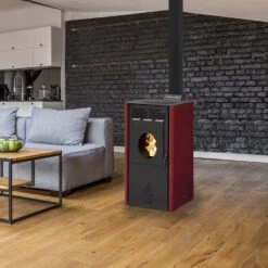 Poêle à Granulés BELLEZA Puerto Rouge 11KW