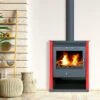 Poêle à Bois - BELLEZA RUBIN - 13kW 2 Poêle à Bois - BELLEZA RUBIN - 13kW -MODERNA Soldes Magasin mis rubin rouge