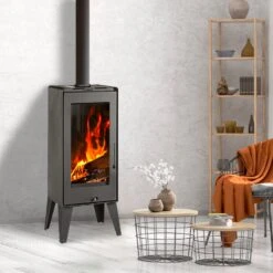 Poêle à Bois - MODERNA LONG QUATRO - 10,5 KW