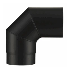 Coude à Segments 90 ° Noir Mat 2 Mm D’épaisseur Et 150 Mm De Diamètre - POUJOULAT - 50150942