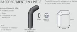 Kit De Raccordement Acier 2 Mm Noir Mat De 150 Mm De Diamètre - POUJOULAT - 50150987 -MODERNA Soldes Magasin poujoulat 50150987 4