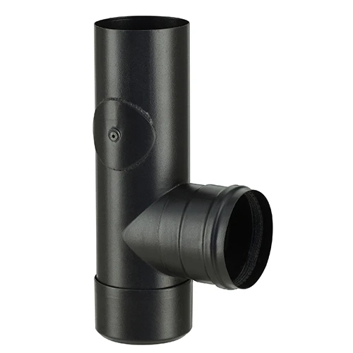 Té Tampon Avec Trappe De Visite émaillé POUJOULAT Noir Mat Ø 80 Mm 3 Té Tampon Avec Trappe De Visite émaillé POUJOULAT Noir Mat Ø 80 Mm