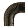 Coude Acier émaillé Plissé Marron 90° Diamètre-100mm POUJOULAT 56100341 -MODERNA Soldes Magasin poujoulat 56100341 1