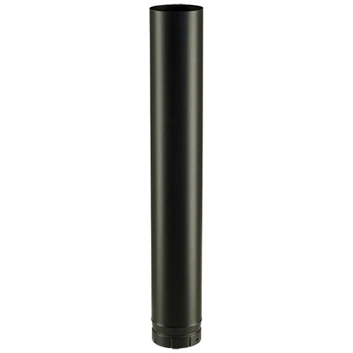 Tuyau émaillé Noir Mat 1m Ø130mm - Poujoulat 56130905 4 Tuyau émaillé Noir Mat 1m Ø130mm - Poujoulat 56130905 – Image 2
